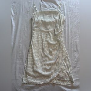 Emerald Sundae White Sequins Mini Dress